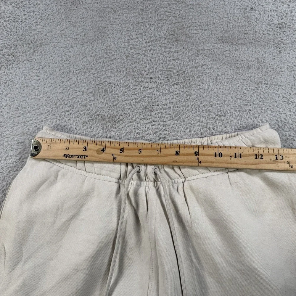 Air Jordan Joggers Mens Small Cream Fleece Jumpman Drawstring Gym Sweatpants